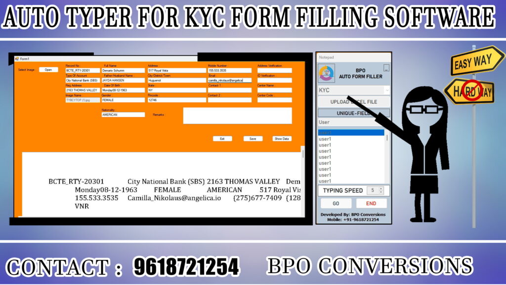 KYC Automatic Form Filling Software